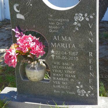 REENEN Alma Marita, van 1957-2010