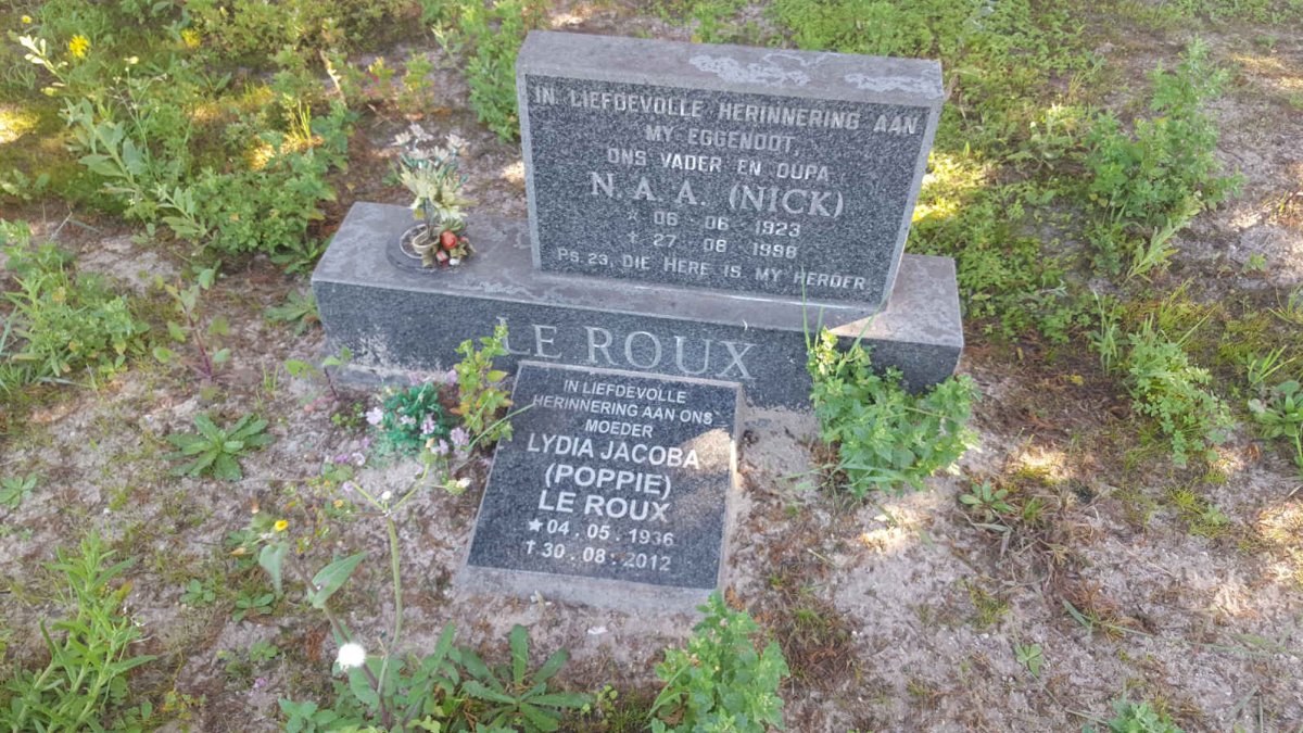 ROUX N.A.A.,le 1923-1998 &amp; Lydia Jacoba 1936-2012