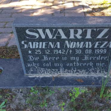 SWARTZ Sabiena Nomayeza 1942-1999