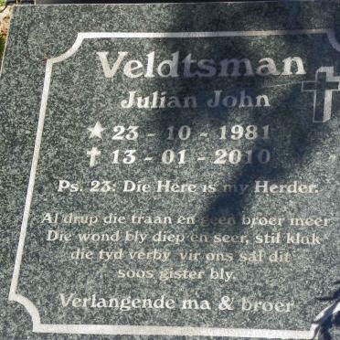 VELDTSMAN Julian John 1981-2010