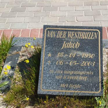 WESTHUIZEN Jakob, van der 1950-2003