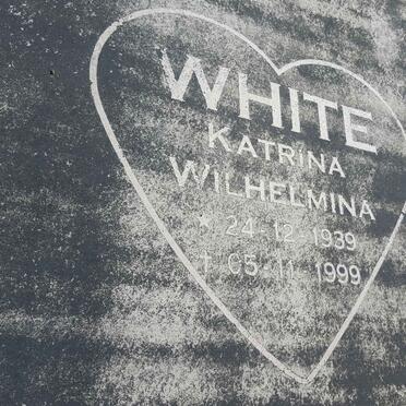WHITE Katrina Wilhelmina 1939-1999