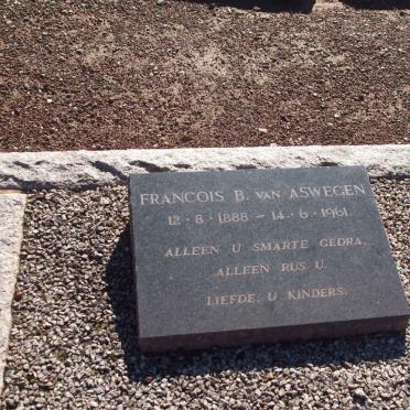 ASWEGEN Francois B., van 1888-1961