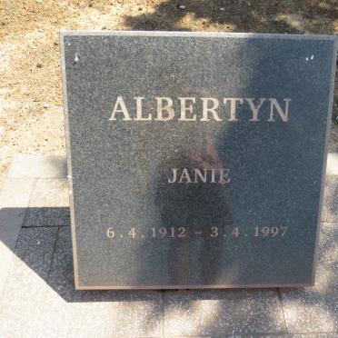 ALBERTYN Janie 1912-1997
