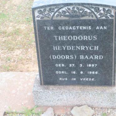 BAARD Theodorus Heydenrych 1897-1966
