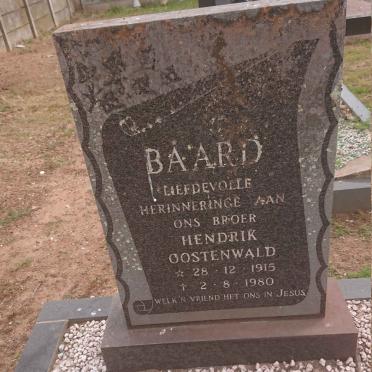 BAARD Hendrik Oostenwald 1915-1980