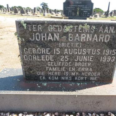 BARNARD Johan 1915-1993