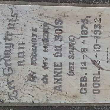 BOIS Annie, du nee SADIE 1875-1932