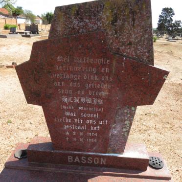 BASSON Hendrik 1974-1994