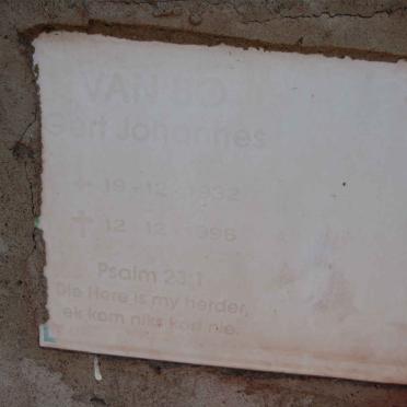 BO Gert Johannes, van 1932-1996