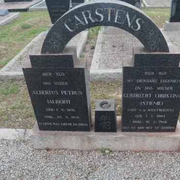 CARSTENS Albertus Petrus 1896-1979 &amp; Gerbrecht Christina van der WESTHUIZEN 1904-1968