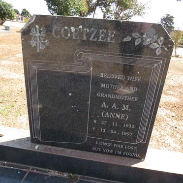COETZEE A.A.M. 1932-1997
