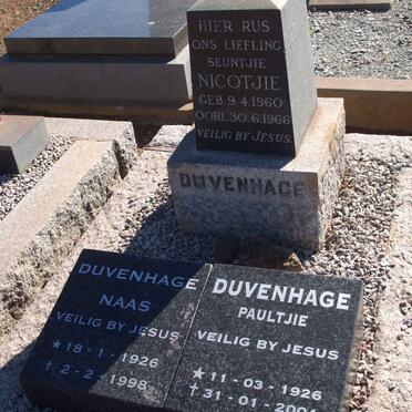 DUVENHAGE Nicotjie 1960-1966