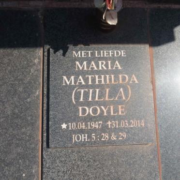 DOYLE Maria Mathilda 1947-2014