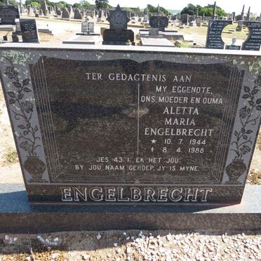 ENGELBRECHT Aletta Maria 1944-1988