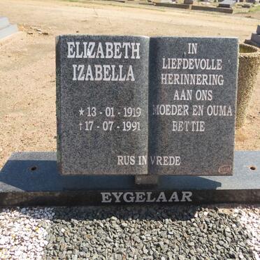 EYGELAAR Elizabeth Izabella 1919-1991