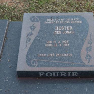 FOURIE Hester nee JONAS 1925-1958