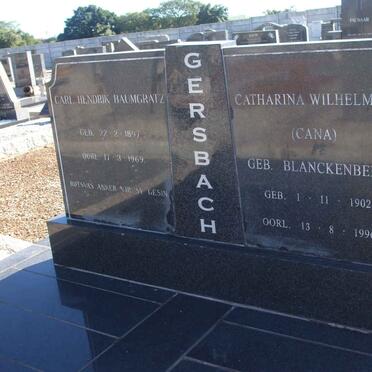 GERSBACH Carl Hendrik Baumgratz 1897-1969 &amp; Catharina Wilhelmina BLANKENBERG 1902-1996