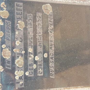 GREEFF Jacobus G. 1895-1937