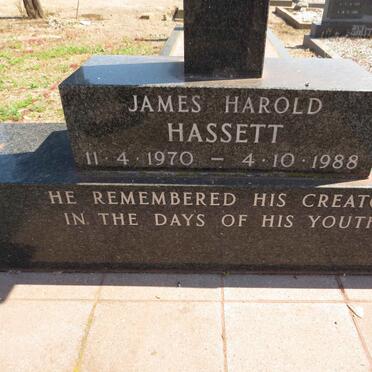 HASSETT James Harold 1970-1988