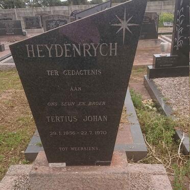 HEYDENRYCH Tertius Johan 1956-1970