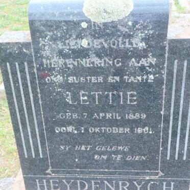 HEYDENRYCH Lettie 1889-1961