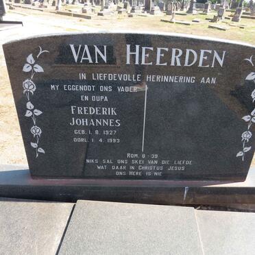 HEERDEN Frederik Johannes, van 1927-1993