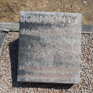 JOHNSON John Eden 1938-1997