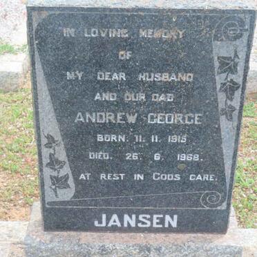 JANSEN Andrew George 1915-1968
