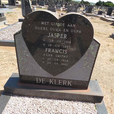 KLERK Jasper, de 1918-1995 &amp; Francis SMITH 1924-1992