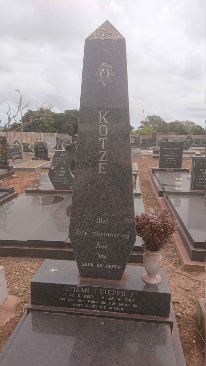 KOTZE Stiaan 1963-1984