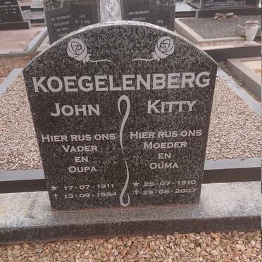KOEGELENBERG John 1911-1994 &amp; Kitty 1910-2007