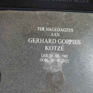 KOTZE Gerhard Goppies 1962-2021