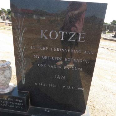 KOTZÉ Jan 1920-1998
