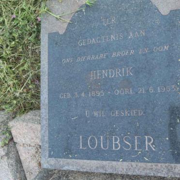 LOUBSER Hendrik 1895-1963