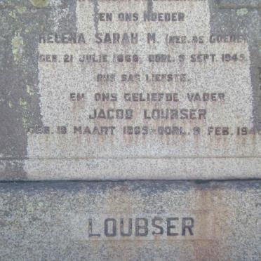 LOUBSER Jacob 1865-1949 &amp; Helena Sarah M. DE GOEDE 1868-1945