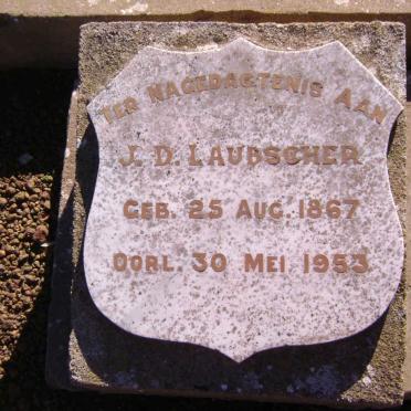 LAUBSCHER J.D. 1867-1953