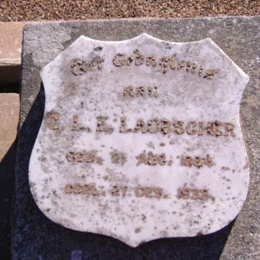 LAUBSCHER G.L.E. 1864-1933
