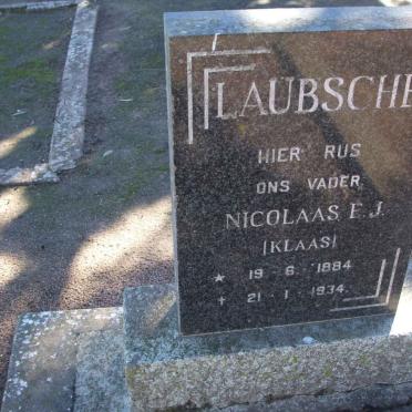 LAUBSCHER Nicolaas E.J. 1884-1934