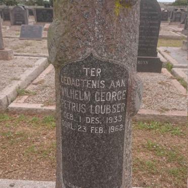 LOUBSER Wilhelm George Petrus 1933-1962