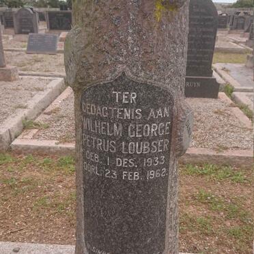 LOUBSER Wilhelm George Petrus 1933-1962