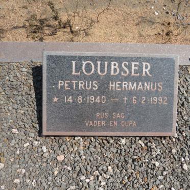 LOUBSER Petrus Hermanus 1940-1992
