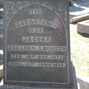 LOUBSER Jacoba Johanna 1857-1934