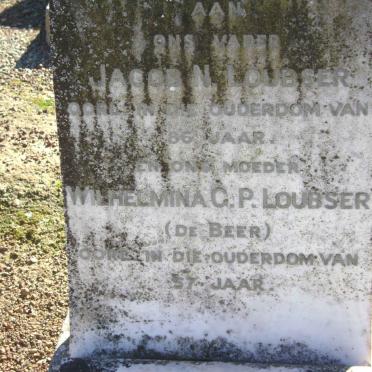 LOUBSER Jacob N.  &amp; Wilhelmina G.P. DE BEER 
