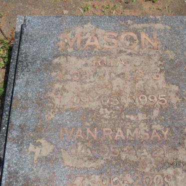 MASON Ivan Ramsay 1921-2009 &amp; Rita 1915-1995