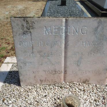 MEDING H.C.M. 1940-1990 :: MEDING Hans 1930-1992