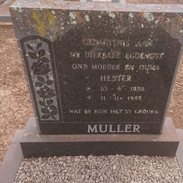 MULLER Hester 1932-1989