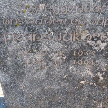 MERWE Frans Jakobus, van der 193?-1994