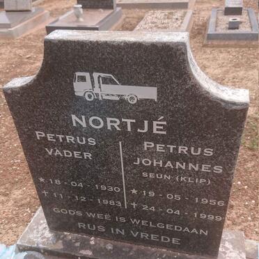 NORTJE Petrus 1930-1983 :: NORTJE Petrus Johannes 1956-1999