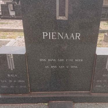 PIENAAR Kala 1904-1970 :: PIENAAR Mynie 1919-1997